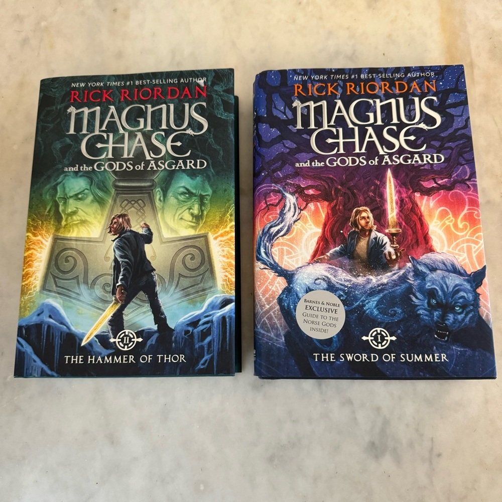 Lot Of 2 Magus Chase And The Gods‎ Of Asgard (books 1 & 2) By Rick Riordan
